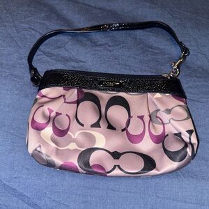 NWT COACH WRISTLET CLUTCH ZIPPED CARDHOLDER LEATHER